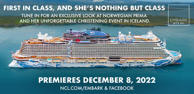 NORWEGIAN CRUISE LINE ZEIGT ERSTMALS EINE EPISODE VON „EMBARK WITH NCL“ MIT DER NEUEN NORWEGIAN PRIMA