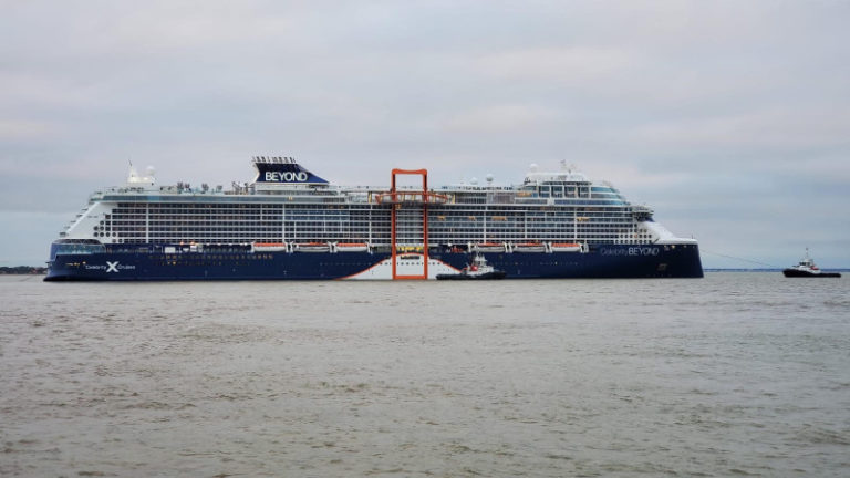CELEBRITY CRUISES‘ NEUESTES UND LUXURIÖSESTES SCHIFF, DIE CELEBRITY BEYOND, MACHT EINEN WICHTIGEN SCHRITT AUF DEM WEG ZU IHREM DEBÜT IM APRIL UND SCHLIESST DIE SEEERPROBUNG ERFOLGREICH AB
